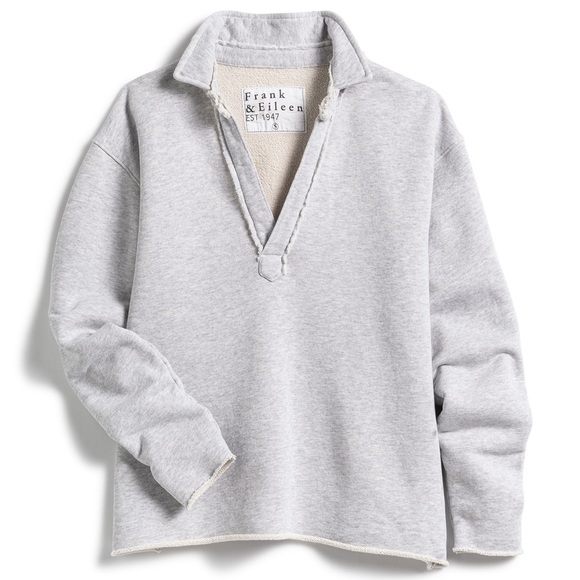 FRANK & EILEEN Patrick Triple Fleece Pull Over Henley - Picture 3 of 11